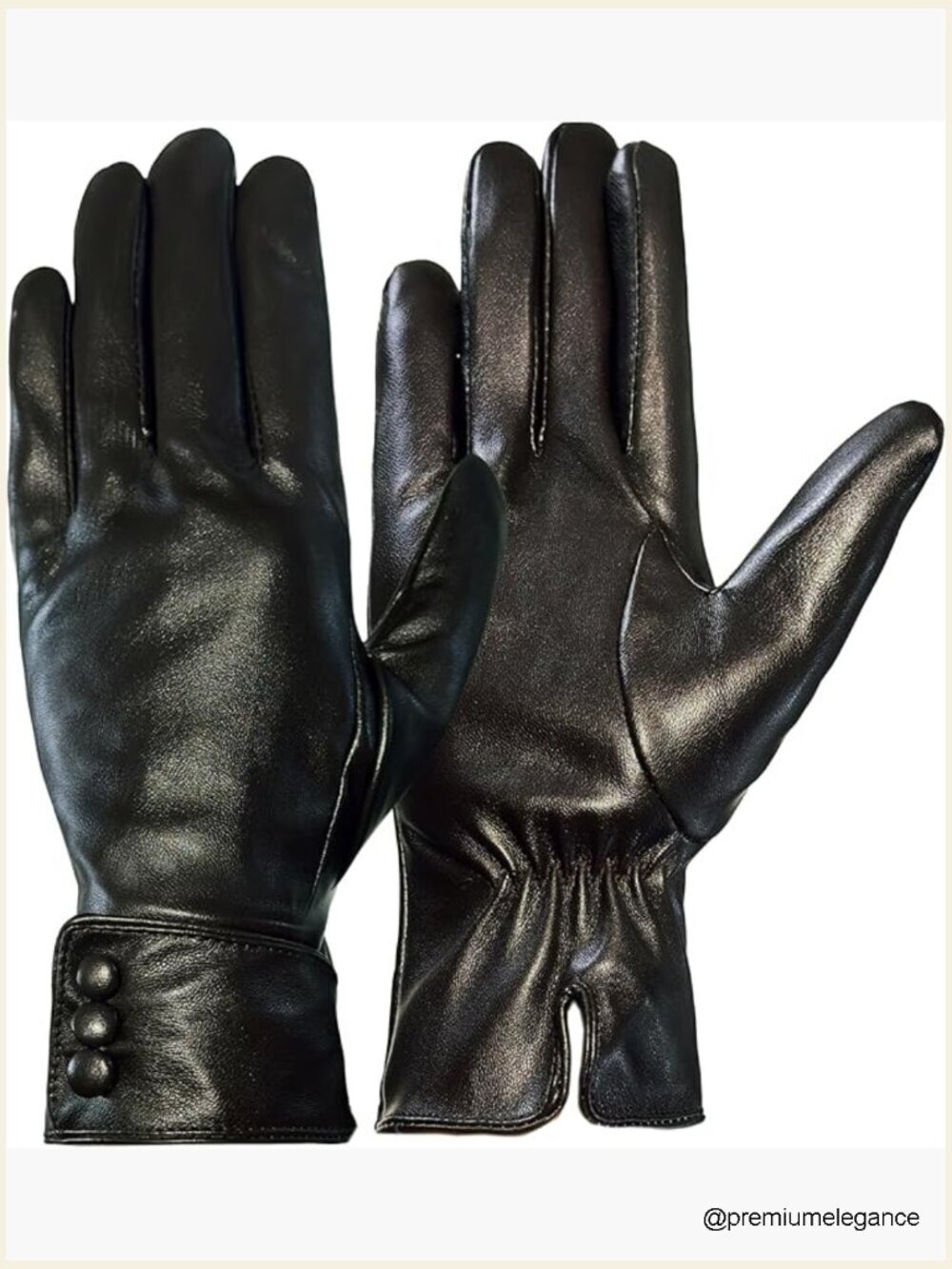 Women's Touch Screen Winter Driving Gloves Fleece Lined Leather